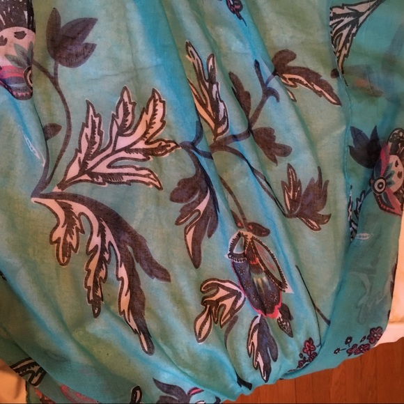 Turquoise Scarf - Picture 2 of 3